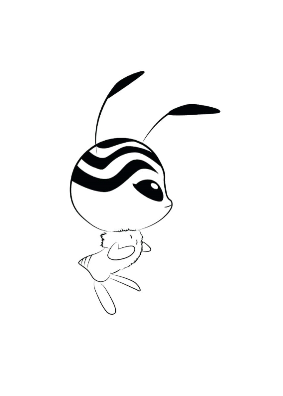 Online coloring book: Coloring book kwami pollen